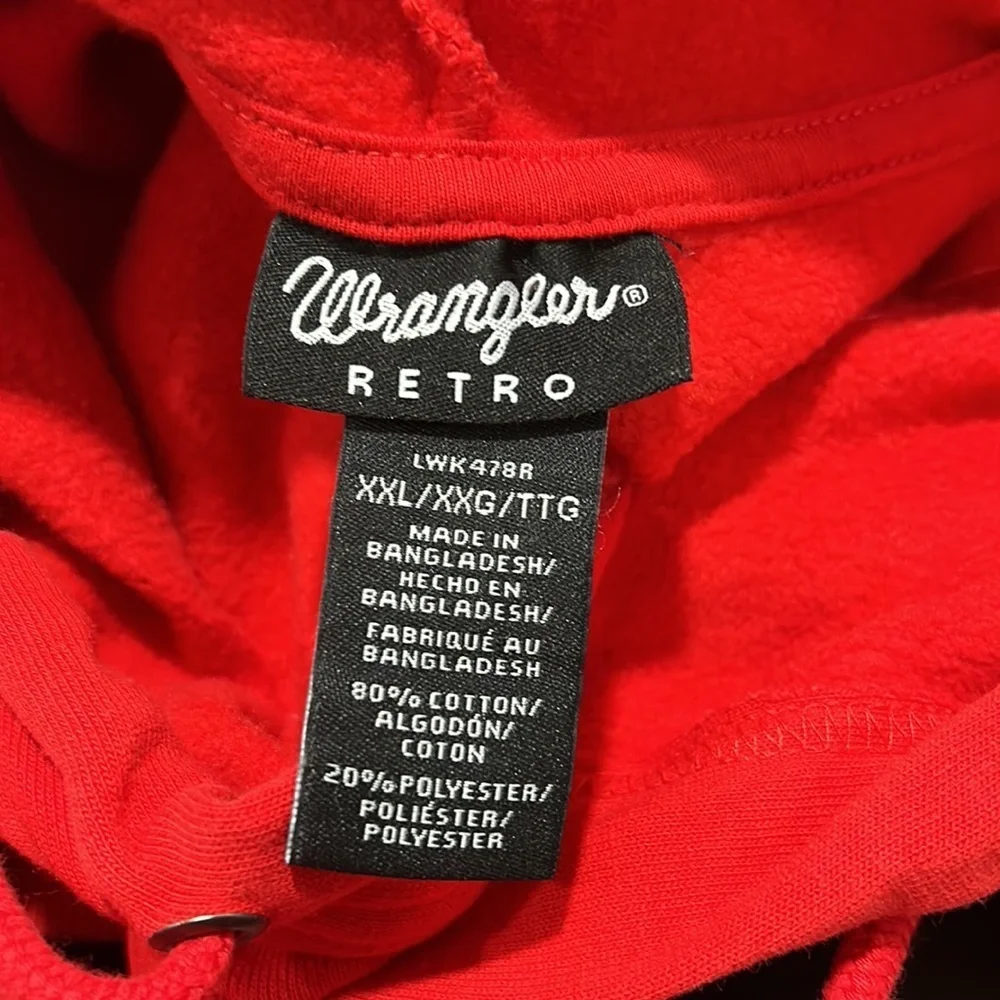 WRANGLER RETRO women’s red hoodie/sweater size XXL GUC… - Picture 10 of 11